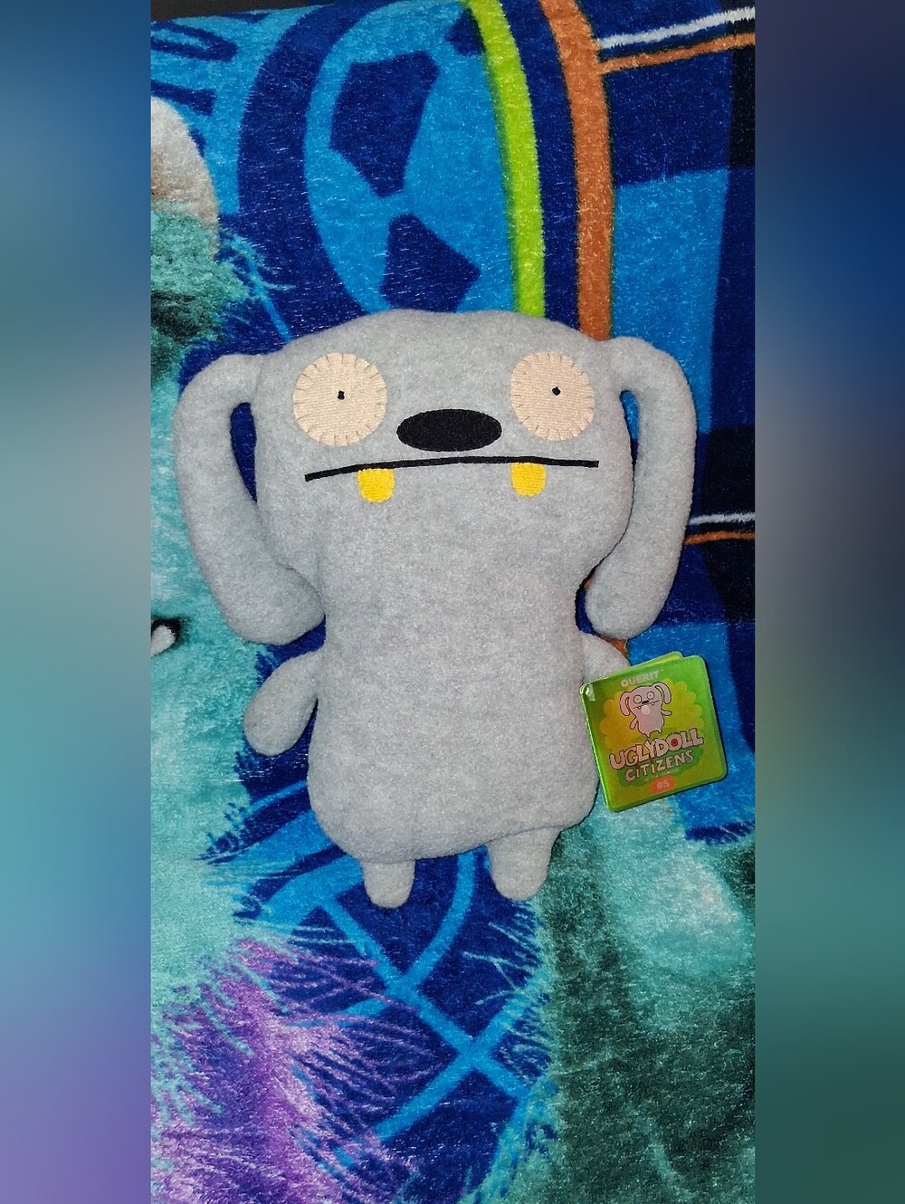 Rare 2011 Uglydoll "Querit" Plush - Citizen No. 5 Limited Edition with Green Tag